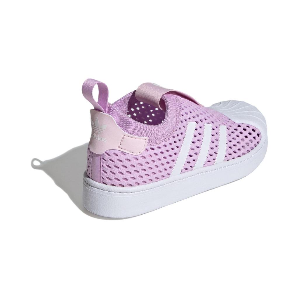 Adidas Originals Superstar 360 2.0 Durable Breathable Low-Top Kids Skate Shoes Kids Sneakers Purple JH6372