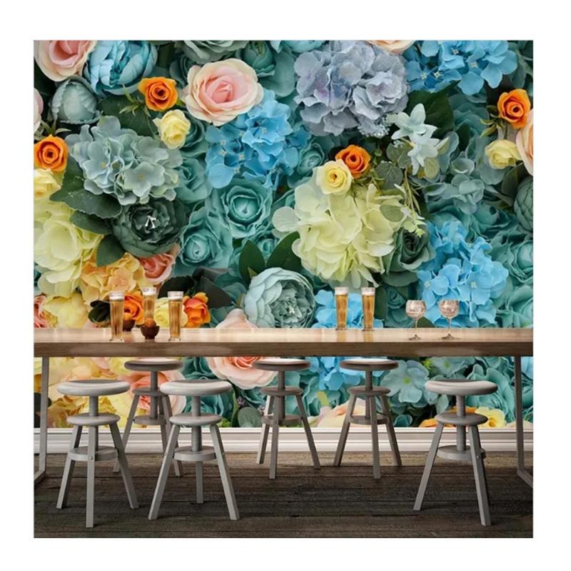 

Обои Ретро Ностальгические 3d Обои с Розами Гостиная ТВ Фон Настенная Фреска Декор Современные Креативные Домашние Фрески 200 cm(W) x 140 cm(H)