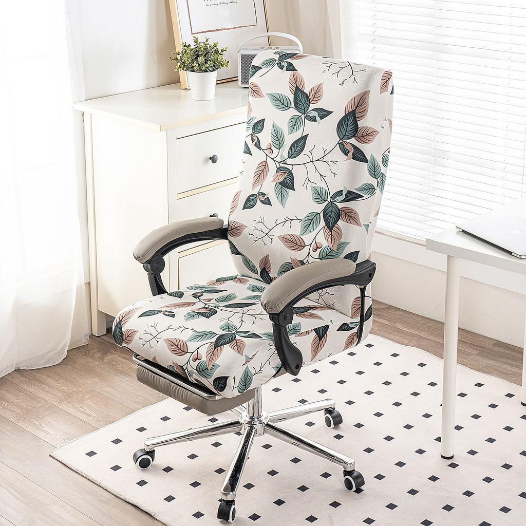 Neue Farbe Büro Reißverschluss Stuhlbezug Drehbar Computer Hotel Stuhlbezug Einteilig Armlehne Elastisch Chefsesselbezug