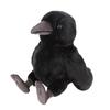 SunLemon Fluffies Medium Crow 15 X 24 X 20.5cm Plush Animal Cute Bird P-1473
