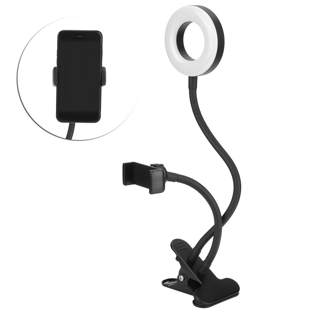 USB Fill Light LED Ring Light 10 Gears Dimming with Clip for Live Photography Reading Embroidery