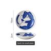 Gifts Ceramic Seasoning Dish Cute Round Lucky Cat Sushi Plates Creative Oil Dish Plate