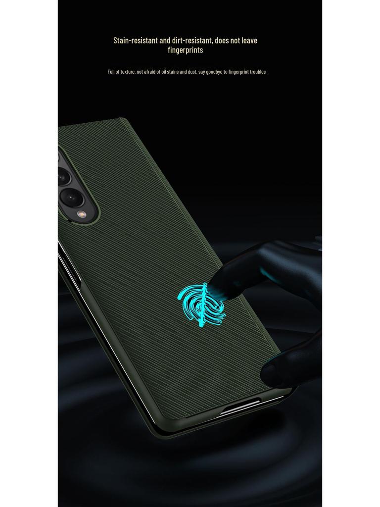 Samsung Z Fold Serie Hülle: Kohlefasertextur mit Kevlarleder, Vollständige Abdeckung für Z Fold 4, 6 und 7