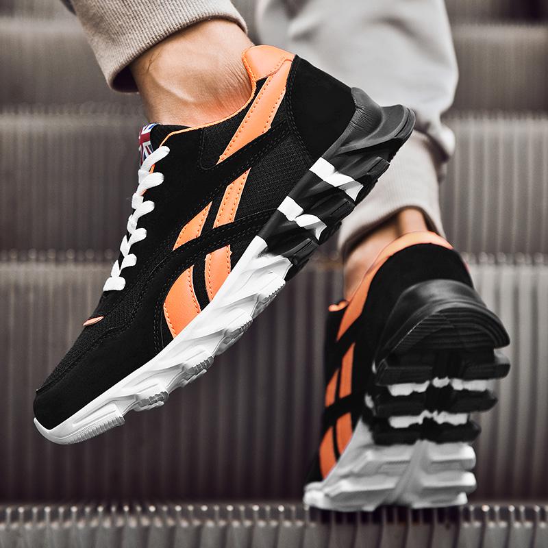 Men Sports Running Shoes Marathon Air Cushion Breathable Lightweight Mens Outdoor Hiking Athletic Nonskid Blade Sneakers Jogging