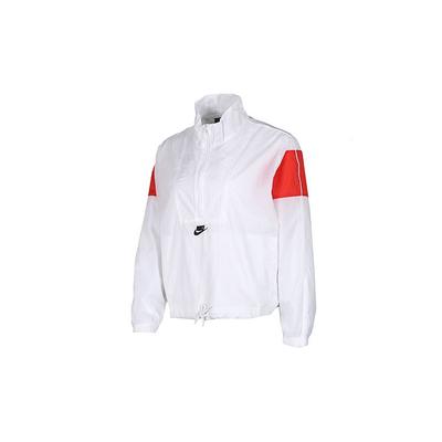 Sportswear Heritage Woven Logo Jacket Women Jackets White Red CJ2362-100