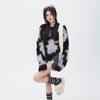 Fashion Loose Pullover Knitted Sweater Women Autumn Outfit Long Sleeve Retro Chic Woman Knitwears Tops Elegant Round Neck Soft Warm Sweaters 24950