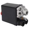 6 to 8kg Air Compressor Pressure Switch Heavy Duty 4 Port Air Compressor Switch NPT1 4in 135 to 175PSI 20A AC 240V