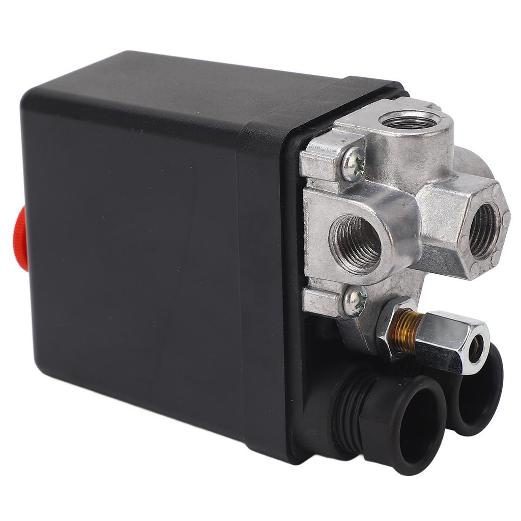 6 to 8kg Air Compressor Pressure Switch Heavy Duty 4 Port Air Compressor Switch NPT1 4in 135 to 175PSI 20A AC 240V