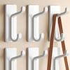 4PCS Moisture-proof Wall-Mounted Hooks Waterproof Strong Adhesive Hooks Closet Hooks  Dorm Closet