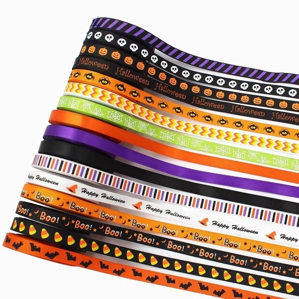 10 Yards Halloween Gift Wrap Ribbon DIY Crafts Printed Ribbon Party Favor Ribbon  Home Decor