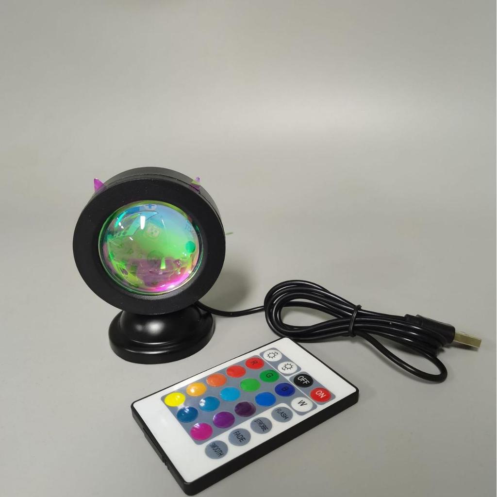 Cross-border RGB Mini Sunset Projection Lamp for Photo Atmosphere & Live Backgrounds