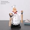 European Chef Figurine - Decorative Ornament for Home, Cafe, Cake Shop, or Living Room