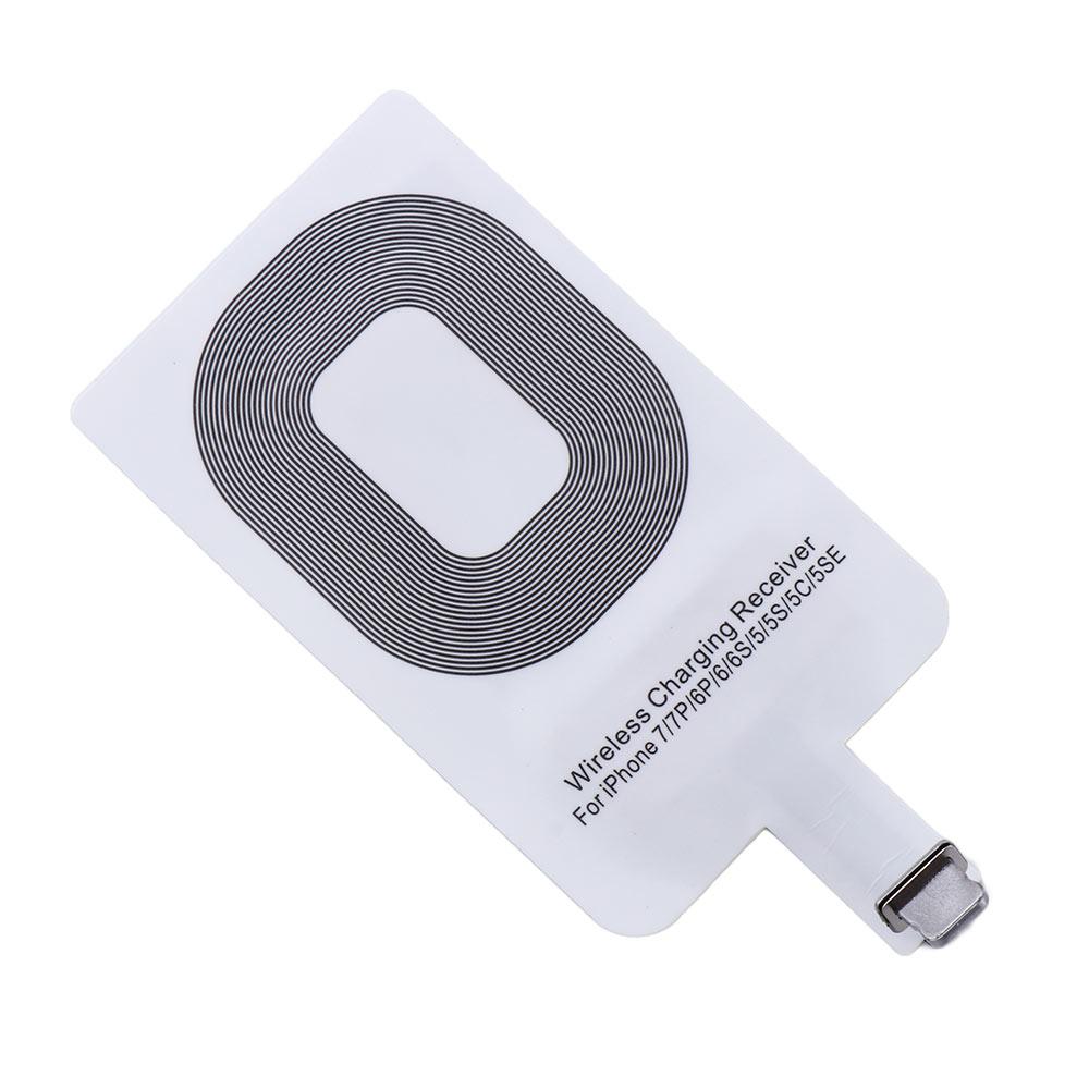 For iPhone 5 5S SE 6 6S 6Plus 7 Plus Android Type-C Adapter Qi Wireless Charging Induction Patch Charge Coil Receiver Charger
