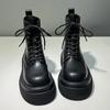 Soft Leather Spring Autumn Platform Boots for Men New Designer British Style Eight-hole Men's Short Boots Shoes