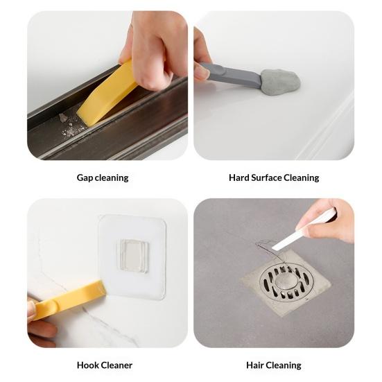 Window Track Cleaning Brush with Non-Slip Grip Sliding Door Window Sill Cleaning Scrubber 3 in 1 Groove Crevice Scrub Cleaning Tool