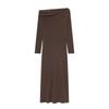 Women's clothing autumn new European and American style fashion temperament soft snap button dress