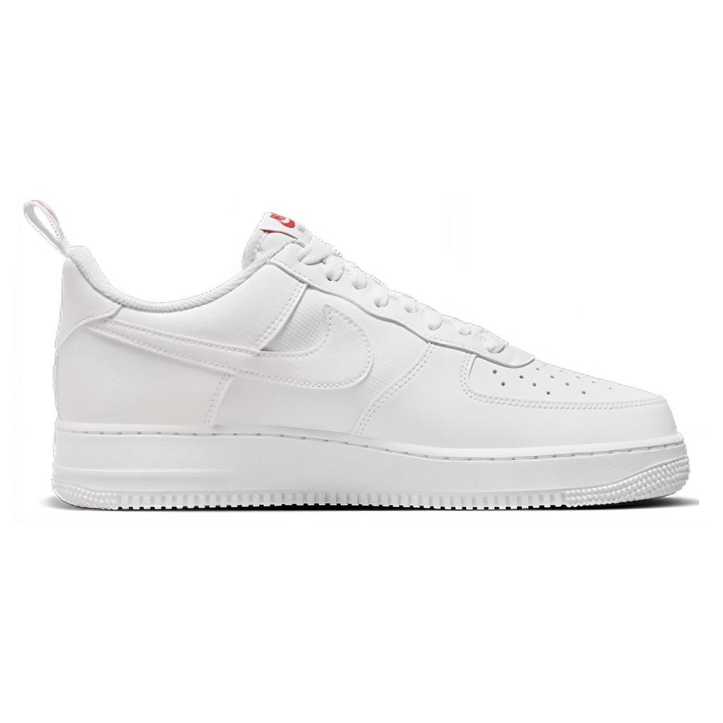 New Nike Air Force 1 Low '07 Se White Red Mini Swoosh FZ7187-100