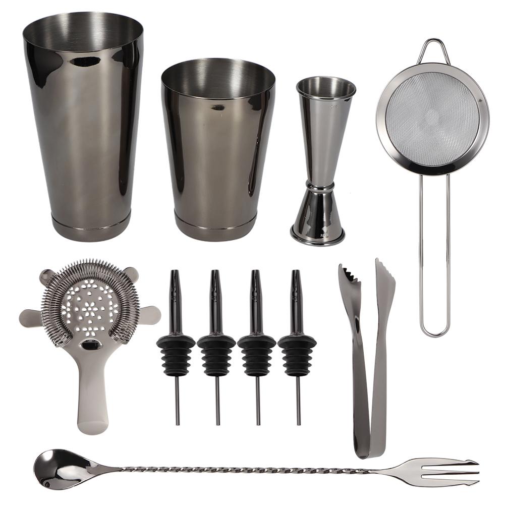 11PcsCelsiusSet Multifunction Stainless Steel Cocktail Shaker Tools Set Bar Bartender Supplies