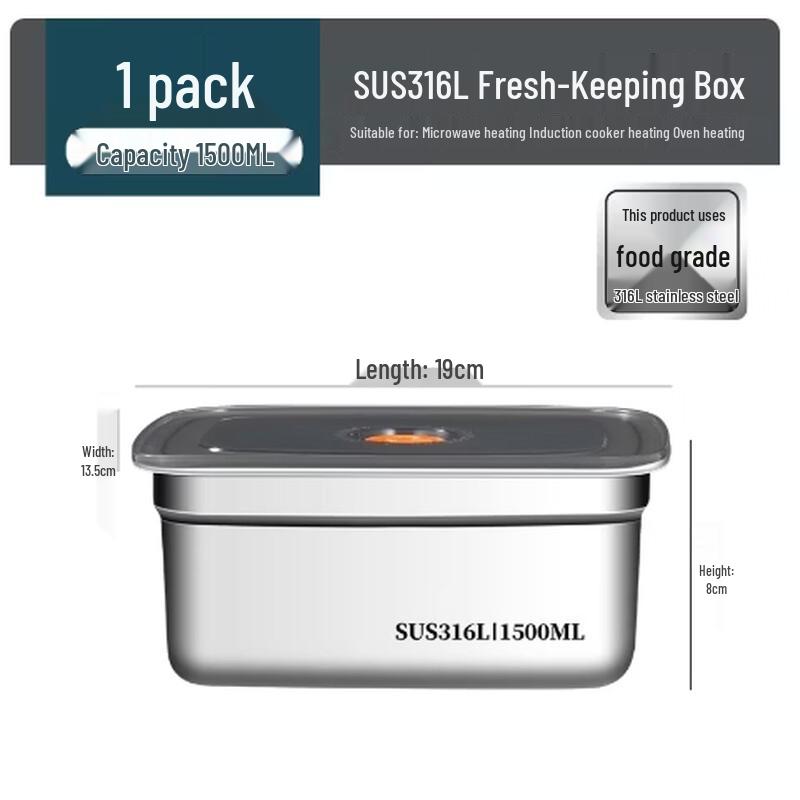 Mengzhang 316 Stainless Steel Food Storage Container