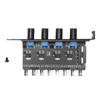 PC Fan Hub 4 Knob 8 Channels 4PIN Interface 72W PCI Bracket Cooling Fan Speed Controller For CPU Chassis HDD VGA PWM