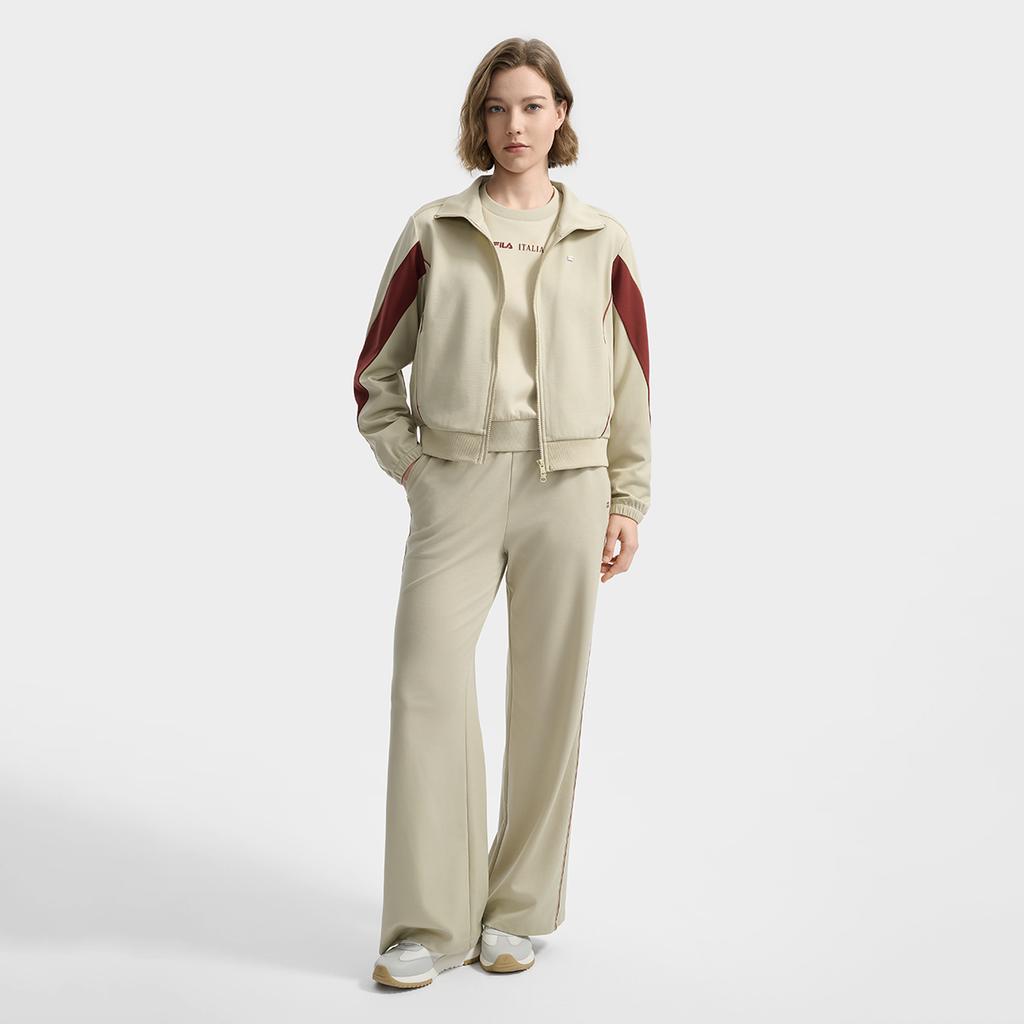 FILA White Fashion Retro Casual Everyday Versatile Comfortable Jacket Women Jacket F11W533501F-GY