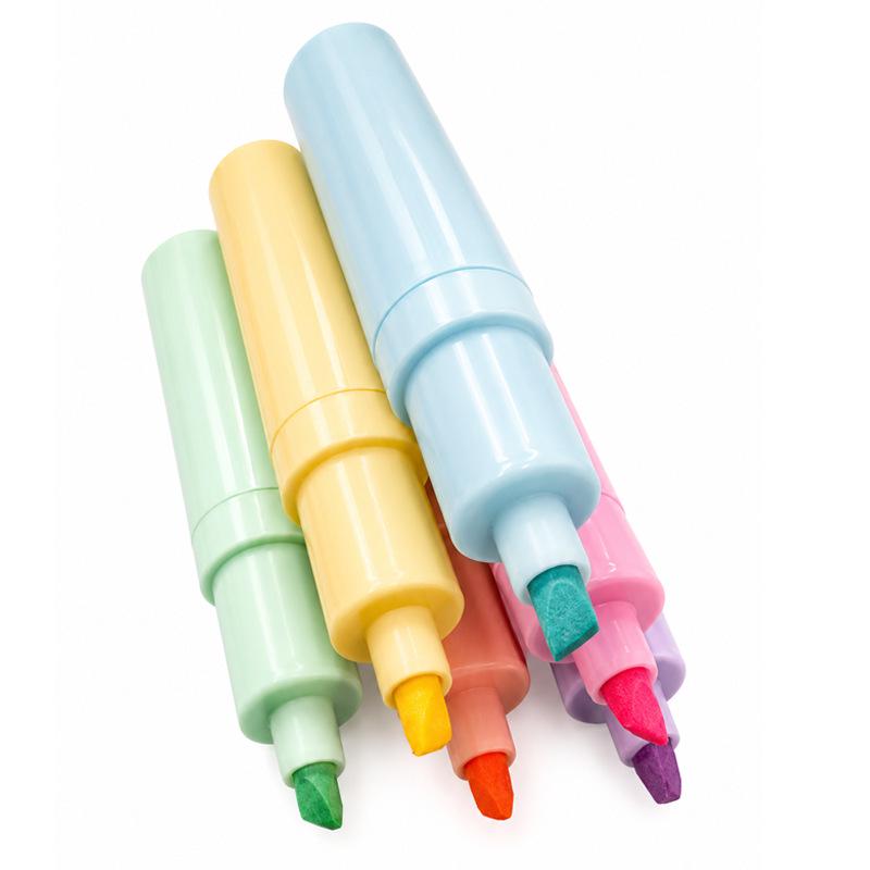 High-Capacity Fluorescent Marker: Thick Tip, Vibrant Design, Perfect for Students' Notes & Journaling