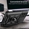 Sergeant Level Camera Sliding Window Phone Case For Samsung S25 S24 S23 S22 Ultra Plus Ring Bracket Shockproof Protective Cover