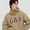 Gap Unisex Faux Fleece Embroidered Logo Zip Hoodie