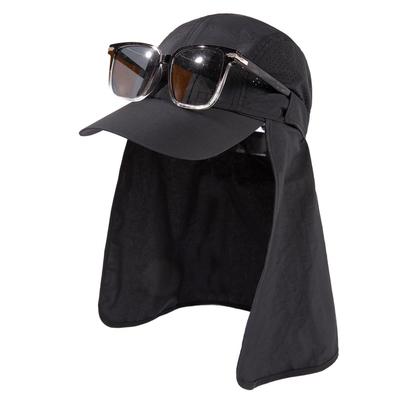 Stor Størrelse Sol UV Aftagelig Nakke Sports Baseball Åndbar XL [TOP-EX] Kasket, Hat, Beskyttelse, Dække, Hat, Unisex, Udendørs, Kasket, Forår/Sommer/Efterår,