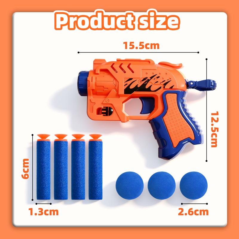 Non-Toxic Manual Soft Bullet Gun Toy Pistol Safe Shooting Sucker Bullet Pneumatic Fake Gun Outdoor Shooting Toy Gun For Children Gift