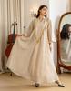 AB320 Tulle Embroidered Sequined Muslim Evening Dress - Arabic Dubai Style Robe for Middle Eastern Women