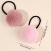8Pcs Colorful Fuzzy Ball Hair Tie For Girls Korean Style Cute Fluffy Pom Pom Scrunchies Soft Elastic Ponytail Hair Band Headwear