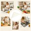 Rustproof Kitchen Sink Organizer Roll Up Sink Drainer Multipurpose Foldable Drain Rack  Sink Corner