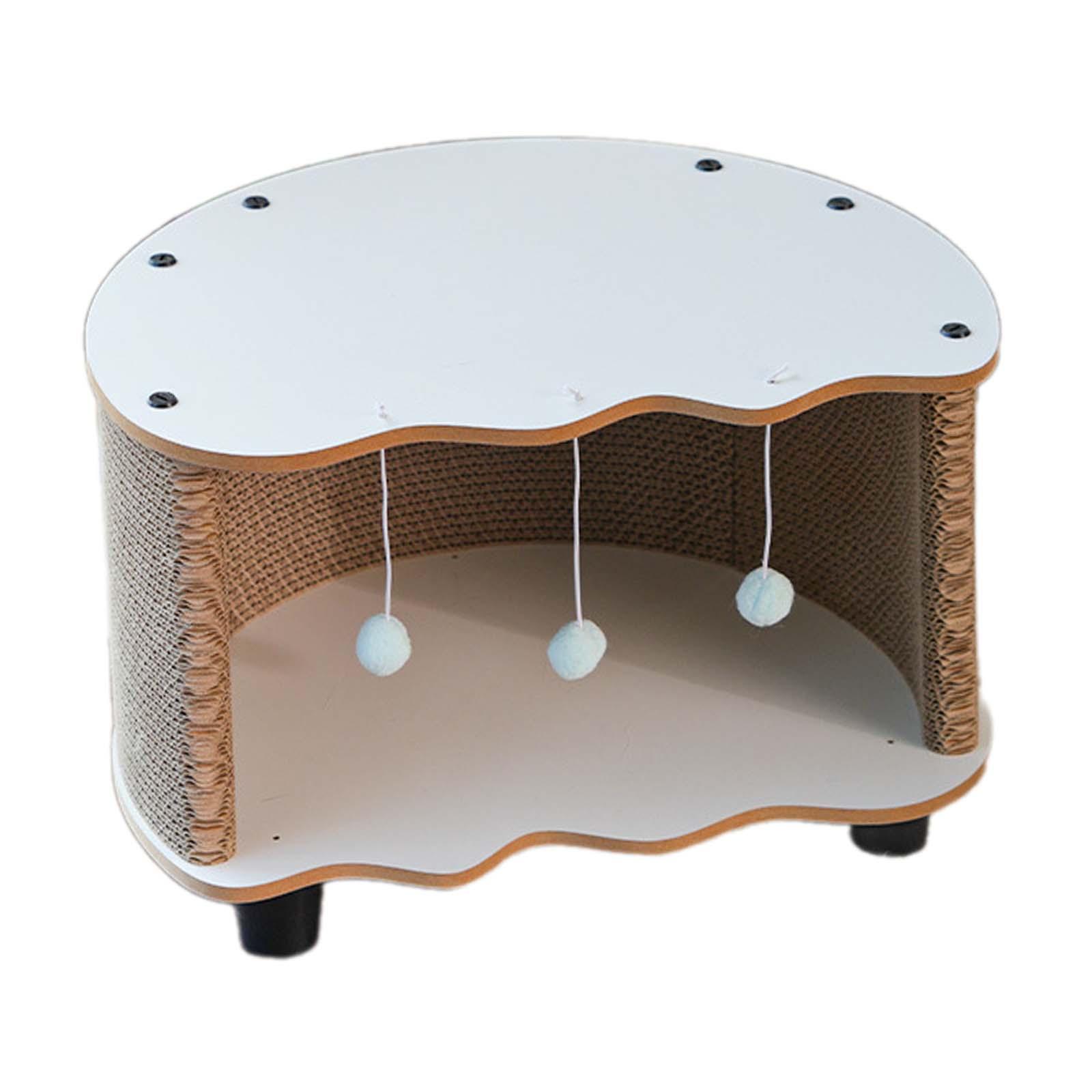 Cardboard Cat House Cat House for Cats to Grind Paws Rest and Play Thickened Material Home Decor Play House Scratcher Pad Toy