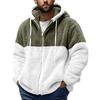 Men's Personalized Casual Printing Long Sleeve Zipper Sweater Thick Cotton Suit Winter