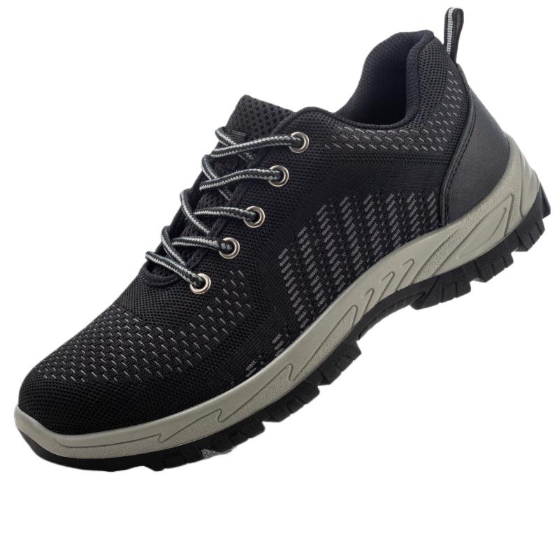 Labor Insurance Shoes Men's Safety Shoes Anti-smashing and Anti-piercing Comfortable Safety Steel Head Work Shoes