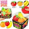 New Trending Viral 3pcs Simulation Strawberry Orange Banana Squishy Toy Slow Rising Stress Relief Squeeze Toy for Crossborder