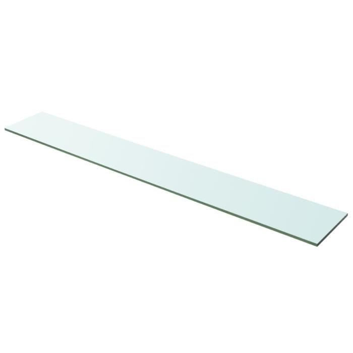 VidaXL Panneaux d'étagère 2 pcs Verre Transparent 100 x 15 cm