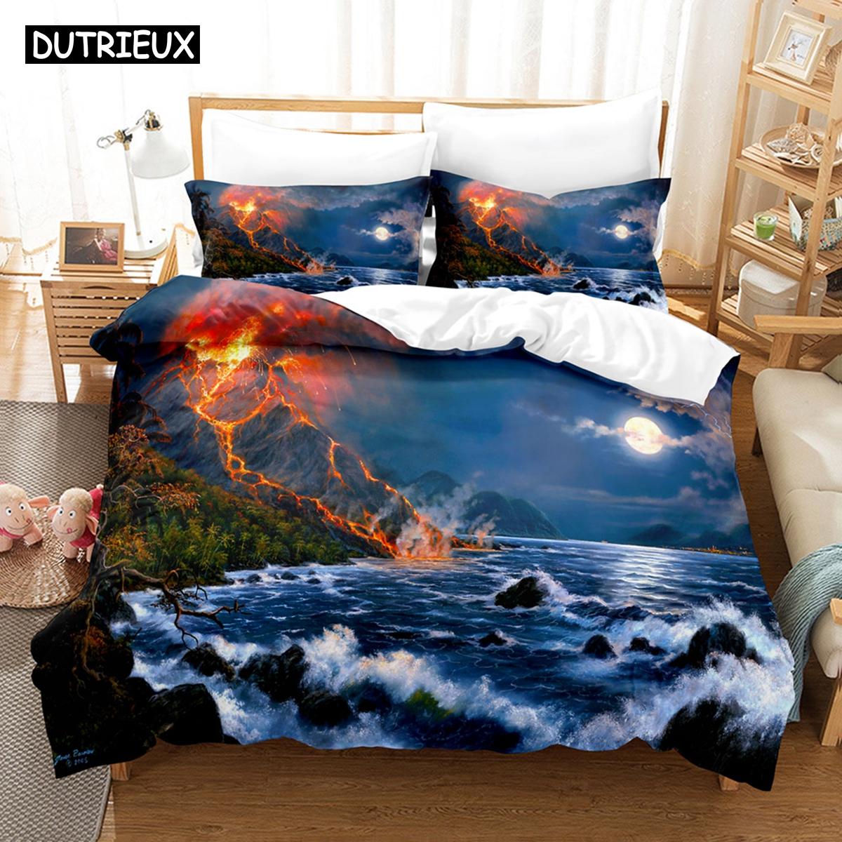 

Art Defocus half-conscious Scenery Abstract Oil Pai Duvet Cover Set With Pillowcase Twin Full Queen King Bedclothes Bed Linen EU single(135x200cm)