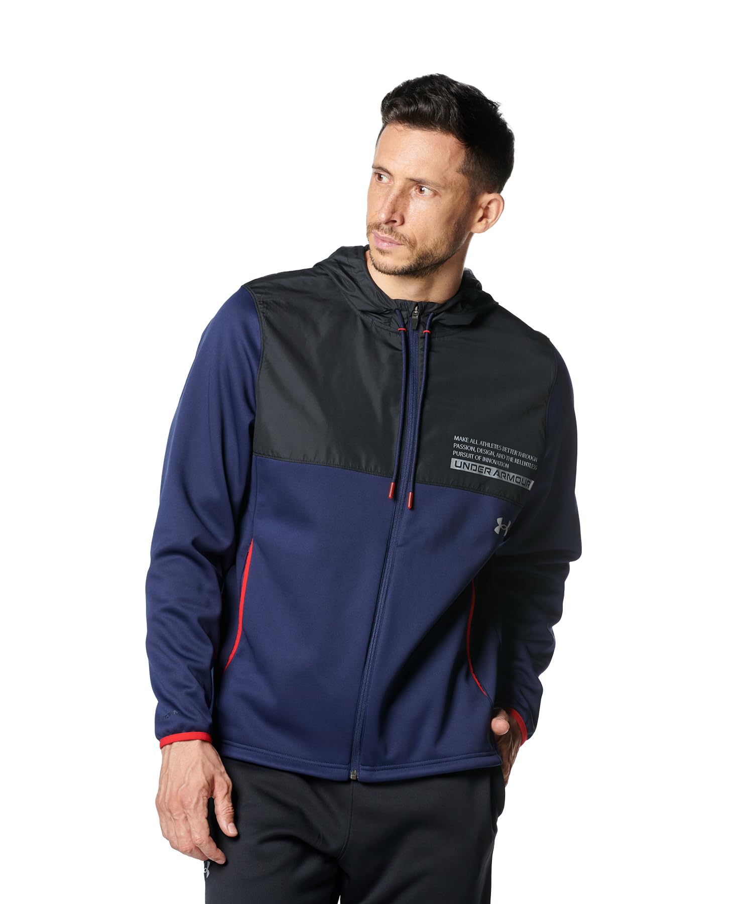 

Under Armour UA ARMOUR FLEECE MAX FZ HD Midnight Navy LG