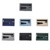 Thin Clip Stash Pouch Multiple Card Classic Card Bag with Back Clip Solid Color Antimagnetic RFID Protection Wallet Women