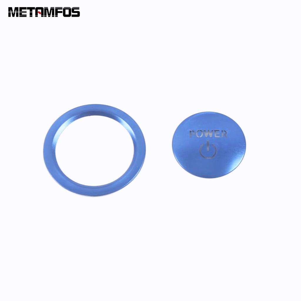 For Toyota Camry 2018-   Stainless Steel Car Engine Start Stop Switch Button Panel Cover Trim Interior Accessories