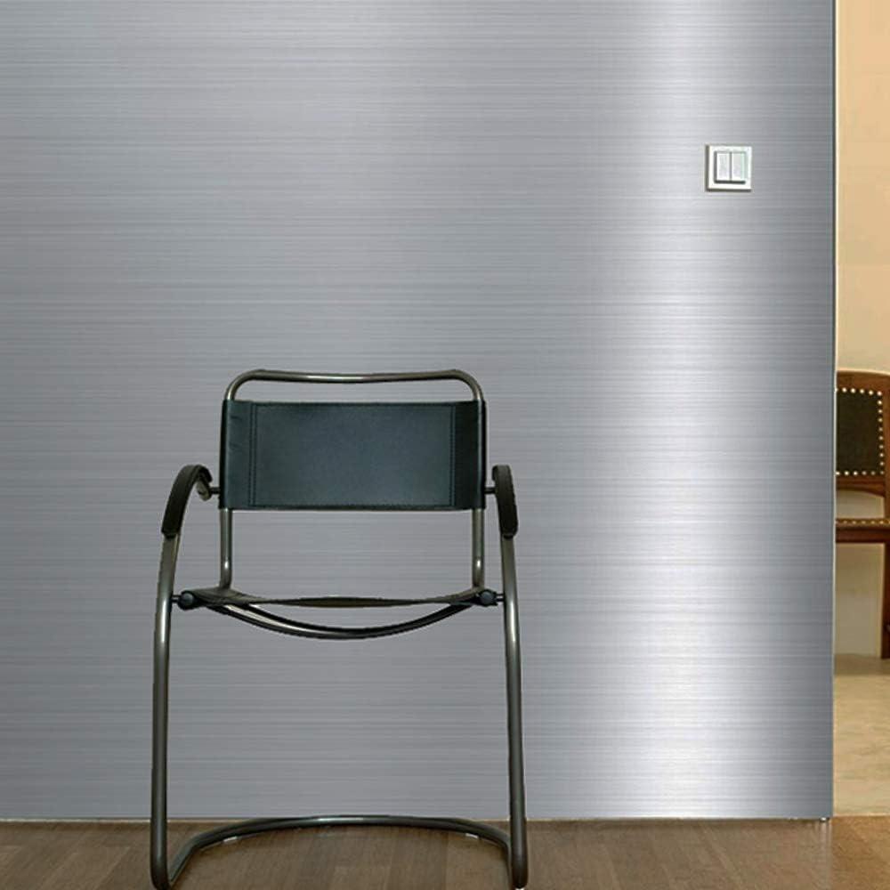 Self Adhesive Stainless Steel Contact Paper Metal Silver Adhesive Kitchen Cabinet Dishwasher Refrigerator Rust Proof Film