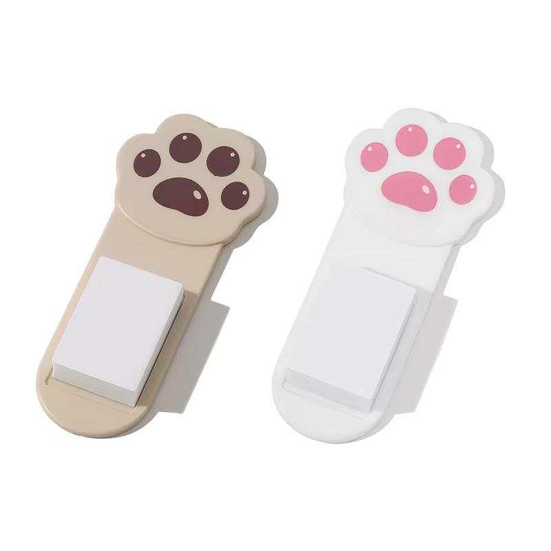 1/2pcs Cute Cartoon Toilet Handle, Creative Cat Claw Lid Remover, Plastic Convenient Flip Lid Remover