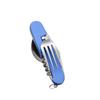 Set di posate portatile pieghevole in acciaio inossidabile resistente alla corrosione: forchetta, cucchiaio, coltello, apribottiglie per picnic, viaggi, uso quotidiano