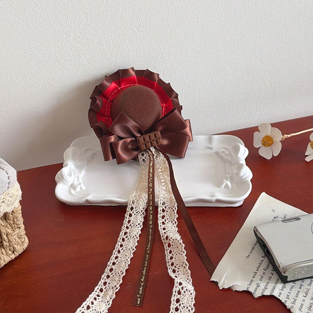 Lacebow Lolita Headdress Cute Hat-shaped Hair Clip Fashion Bow Hair Accessory Jewelry Accessories
