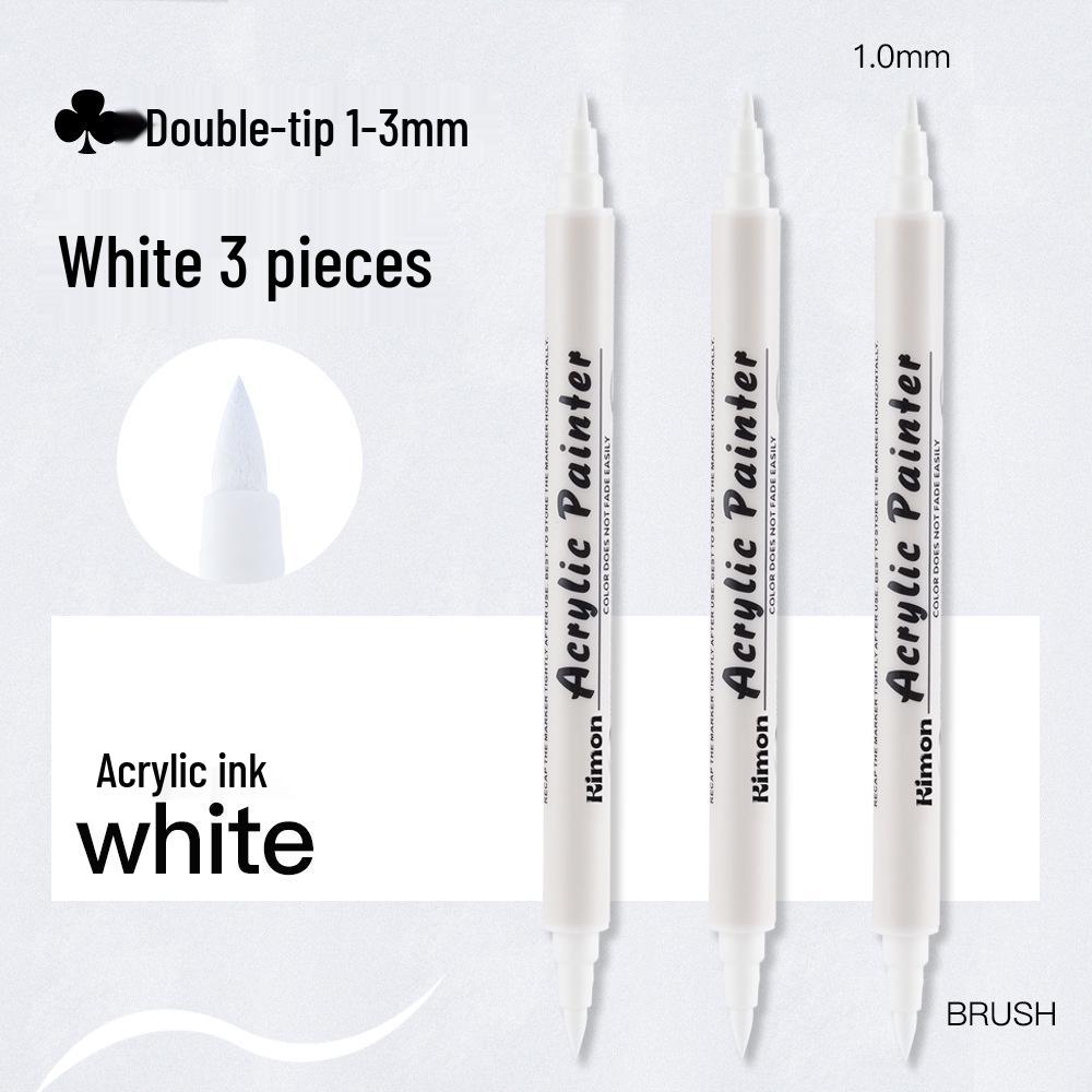 Двусторонний черный линер и акриловый маркер с широким наконечником для искусства и граффити