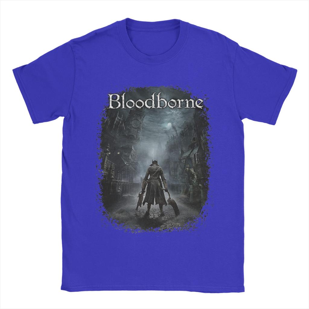 Summer Main Hunter in Yharnam For Gamers Novelty T Shirts 100 Cotton Tshirt for Adult Y2K Retro Cheap Short Sleeve Tees