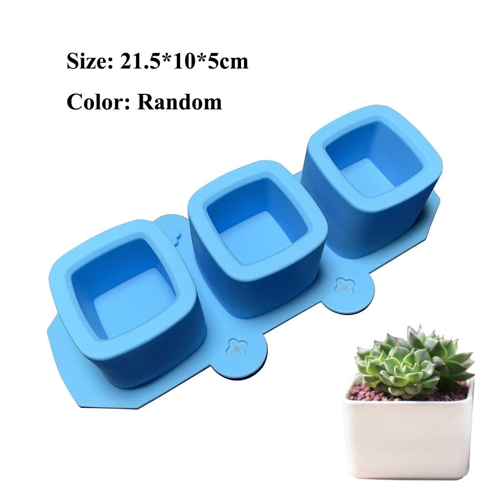 DIY Flower Shape Planter Silicone Mold Concrete Cement Mould for Candle Holder Storage Box Flowerpot Epoxy Resin Mold Home Decor