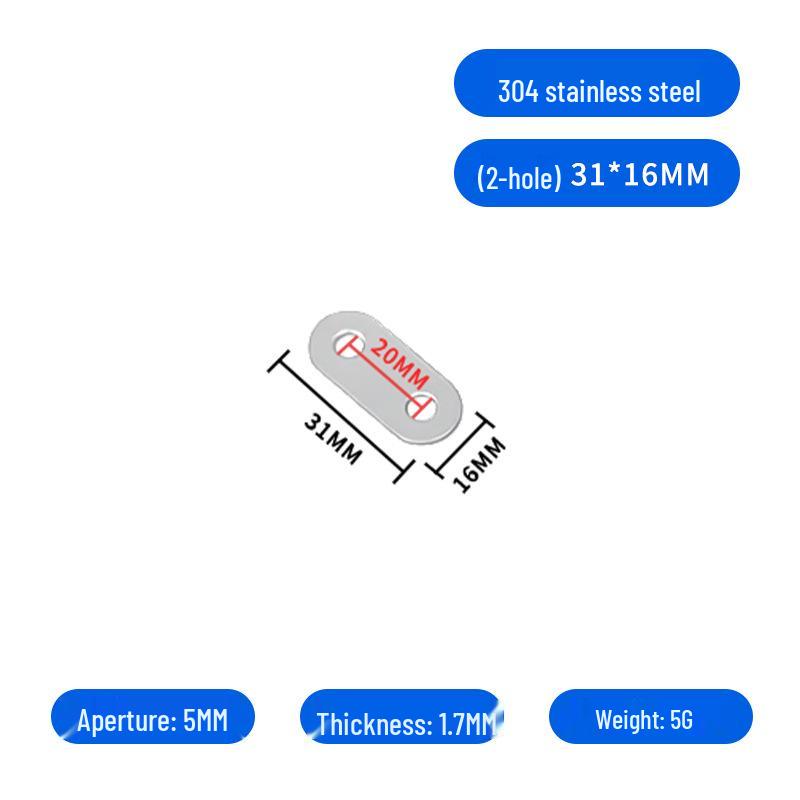 Thickened Stainless Steel I-shaped Angle Bracket for Table and Chair Fixing